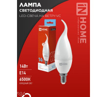 Лампа светодиодная LED-СВЕЧА НА ВЕТРУ-VC 14Вт 230В E14 6500K 1330Лм IN HOME