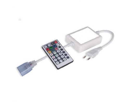 Сетевой шнур для RGB ленты 220В с контроллером с пультом ДУ (50)