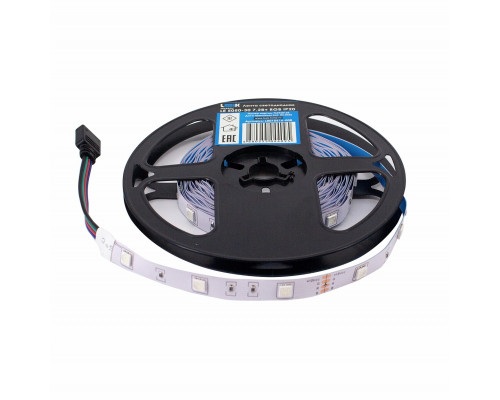 Лента с/д LE 5050-30 7,2Вт RGB IP20 12В (5м) (500м)