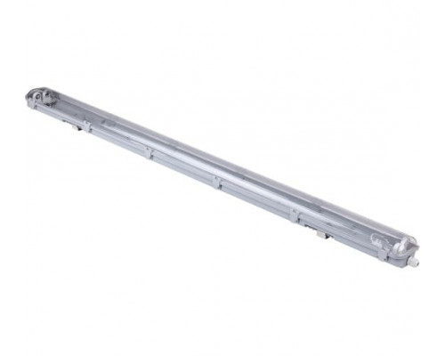Свет-к линейный G13/T8 LE P IP65, 2*20W 1,2м, серый, прозр. расс-ль (8)