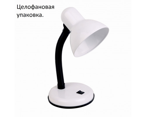 Светильник настольный LE TL-203 WHITE (Белый, E27, пакет) (24)