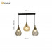 Светильник ZAR line 1R20V 3xE27-640x1100-BLACK/GOLD/CLEAR-220-IP20
