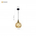 Светильник ZAR round 1R2OV 3xE27-450x1100-BLACK/GOLD/CLEAR-220-IP20