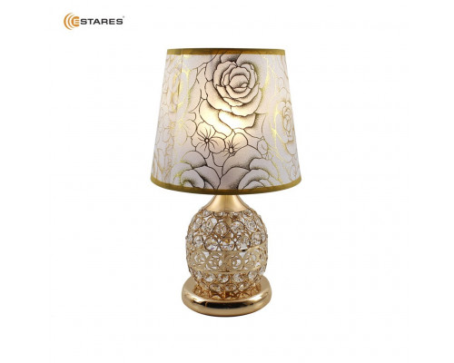 Настольная лампа ZAR R 1xE27-200x340-GOLD/CRYSTAL-220-IP20