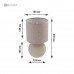 Настольная лампа ALFA 1xE14 R-125x150x265-BEIGE/BEIGE-220-IP20
