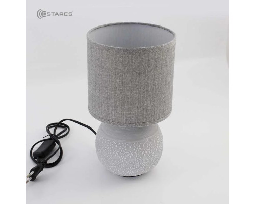 Настольная лампа ALFA 1xE14 R-125x150x265-GRAY/GRAY-220-IP20