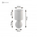 Настольная лампа BETA 1xE14 R-100x120x275-WHITE/WHITE-220-IP20
