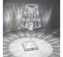 Настольный светодиодный светильник CRYSTAL 3W R-ON/OFF-115x255-CLEAR/WHITE-DC5V/1A-IP20