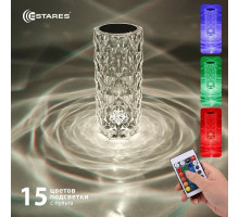 Настольный светодиодный светильник CRYSTAL RGB 1W R-RC-90x215-CLEAR/CHROME-DC5V/1A-IP20