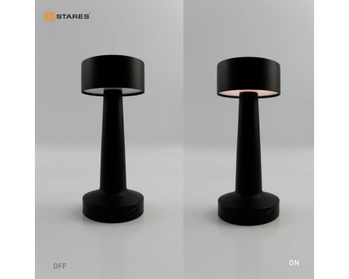 Управляемая настольная лампа DOWN LIGHT 2W R-SENSOR-85X215-BLACK-DC5V/1A-IP20