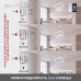 Управляемая светодиодная люстра AKRILIKA 120W 3S-APP-555-CHROME/CLEAR-220-IP20_Ч