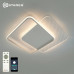 Управляемая светодиодная люстра AMATO 60W 2S-APP-505x505x52-WHITE/WHITE/CLEAR-220-IP20