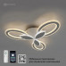 Управляемая светодиодная люстра AURORA DOUBLE 60W 3F-APP-575x80-WHITE/WHITE-220-IP20