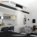 Управляемая светодиодная люстра DAWN 42W 12DL L-APP-600x120x120-BLACK/WHITE-220-IP20