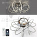 Управляемый светодиодный светильник LIANA MUSE 105W R-APP-560x235-CHROME/WHITE-220-IP20