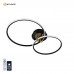 Управляемый светодиодный светильник LUNE 50W 2R-APP-615x360x110-BLACK/GOLD/WHITE-220-IP20