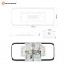 Управляемая светодиодная люстра MOND 65W 5DL 2SL-APP-610x250x60-BLACK/WHITE/CRYSTAL-220-IP20