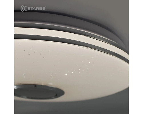 Управляемая светодиодная музыкальная люстра MUSIC RGB 40W R-APP-330-WHITE/CHROME-220-IP20