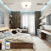 Управляемая светодиодная музыкальная люстра MUSIC RGB 80W S-APP-430-WHITE/CHROME-220-IP20
