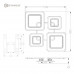 Управляемая светодиодная люстра OVAL DOUBLE RGB 120W 5S-APP-700x500x72-WHITE/WHITE/BULB-220-IP20