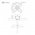 Управляемая светодиодная люстра ROOM 60W 4OV-APP-560x65-WHITE/WHITE-220-IP20