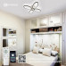 Управляемая светодиодная люстра ROOM 60W 4OV-APP-560x65-WHITE/WHITE-220-IP20