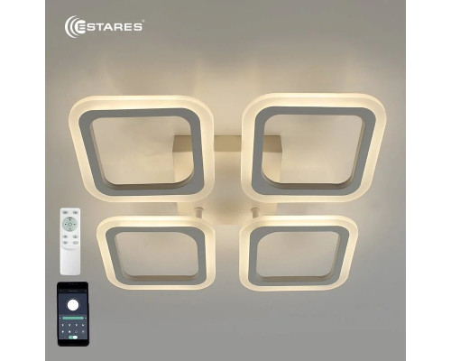 Управляемая светодиодная люстра ROOM 60W 4S-APP-520x73-WHITE/WHITE-220-IP20