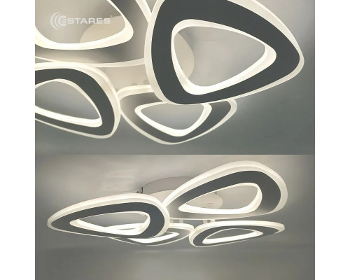 Управляемая светодиодная люстра ROOM 80W 4TR-APP-530x530x90-WHITE/WHITE-220-IP20