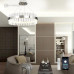 Управляемая светодиодная люстра SOFIA 100W R-APP-500x1100-CHROME/CLEAR-220-IP20_Ч