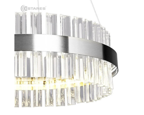 Управляемая светодиодная люстра SOFIA 100W R-APP-500x1100-CHROME/CLEAR-220-IP20_Ч