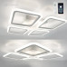 Управляемая светодиодная люстра SONNE 120W 4S-APP-550x550x70-WHITE/WHITE-220-IP20