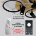 Управляемая светодиодная люстра SONNE downlight 80W 4R-APP-582x115-BLACK/WOOD/WHITE-220-IP20