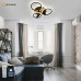 Управляемая светодиодная люстра SONNE downlight 80W 4R-APP-582x115-BLACK/WOOD/WHITE-220-IP20
