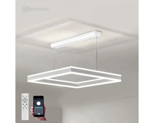 Управляемая светодиодная люстра STELLA 100WS-APP-500x500x1200-WHITE/WHITE-220-IP20