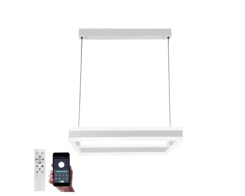 Управляемая светодиодная люстра STELLA 100WS-APP-500x500x1200-WHITE/WHITE-220-IP20