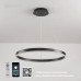 Управляемая светодиодная люстра STELLA 96W R-APP-600x1200-BLACK/WHITE-220-IP20