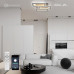 Управляемый светодиодный светильник TRIPLEX DOUBLE 110W 3L-APP-650x370X140-WHITE/WHITE-220-IP20