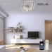 Управляемый светодиодный светильник TRIPLEX SQUARE 124W 3S-APP-596x596x146-WHITE/WHITE-220-IP20