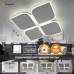 Управляемая светодиодная люстра AERO 70W 4F-ON/OFF- 455x455x57-WHITE/WHITE-220-IP20
