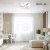 Управляемая светодиодная люстра LOLITA 80W 6F-RC-500x100-WHITE/WHITE-220-IP20