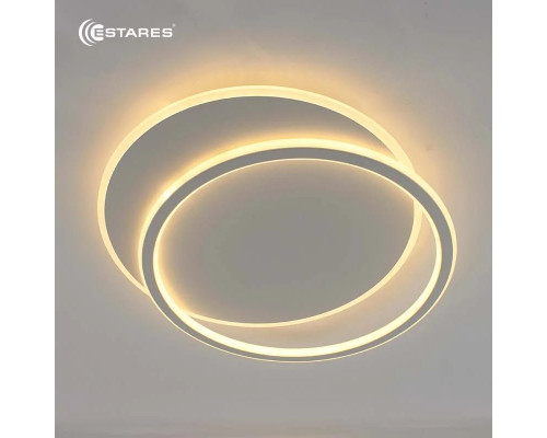 Управляемая светодиодная люстра STANDART 80W 2R-ON/OFF- 485x410x50-WHITE/WHITE-220-IP20