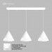 Управляемый светодиодный светильник on/off LAMPA 21W 3R-ON/OFF-600х1340-WHITE/CLEAR-220-IP20
