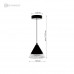 Управляемый светодиодный светильник on/off LAMPA 7W 1R-ON/OFF-140х1340-BLACK/CLEAR-220-IP20