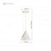 Управляемый светодиодный светильник on/off LAMPA 7W 1R-ON/OFF-140х1340-WHITE/CLEAR-220-IP20