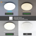 Управляемый светодиодный светильник MOON 70W R-ON/OFF-470x65-WHITE/SILVER-220-IP40