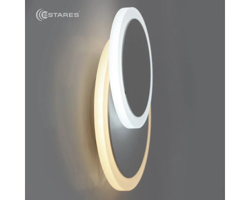 Светодиодный светильник, бра Geometria round 12W 2R-185х53-WHITE/WHITE-220-IP20_2021