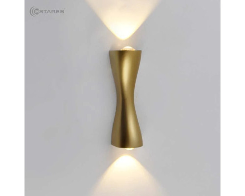 Светодиодный светильник, архитектурный, интерьерный SAVIO 6W 2L-WW-160x60x50-GOLD-220-IP54