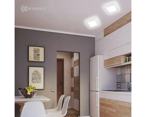 Cветодиодный накладной светильник DLS 25W S-265-CW-WHITE/WHITE-220-IP44