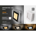 Управляемый светодиодный светильник, бра GEOMETRIA ICE 20W S-220-DOUBLE-ON/OFF-WHITE/CLEAR-220-IP40
