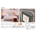 Управляемый светодиодный светильник, бра GEOMETRIA ICE 20W S-220-DOUBLE-ON/OFF-WHITE/CLEAR-220-IP40
